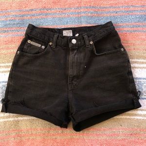 Vintage 90’s CK Jeans High Waist Black Jean Shorts